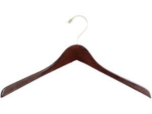 Safco 4250WL Deluxe Contoured Coat Hangers (6 Cartons of 8 Each) 18"W x 3 1/2"D x 9 1/4"H Walnut Safco 4250WL Deluxe Contoured Coat Hangers (6 Cartons of 8 Each) 18"W x 3 1/2"D x 9 1/4"H Walnut