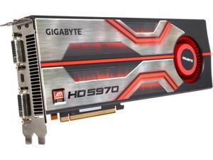 GIGABYTE Radeon HD 5970 (Hemlock) DirectX 11 GV-R597D5-2GD-B 2GB 512 (256 x 2)-Bit GDDR5 PCI Express 2.1 x16 HDCP Ready CrossFireX Support Dual GPU Onboard CrossFire Video Card w/ Eyefinity GIGABYTE Radeon HD 5970 (Hemlock) DirectX 11 GV-R597D5-2GD-B 2GB 512 (256 x 2)-Bit GDDR5 PCI Express 2.1 x16 HDCP Ready CrossFireX Support Dual GPU Onboard CrossFire Video Card w/ Eyefinity