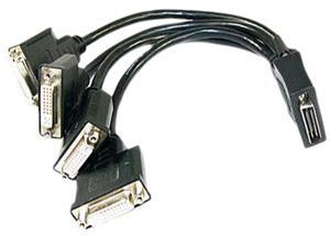 matrox CAB-KX20-4XDF KX20-to-DVI quad-monitor adapter cable matrox CAB-KX20-4XDF KX20-to-DVI quad-monitor adapter cable