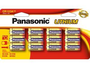 Panasonic Energy Corporation CR-123PA/12B CR123A Lithium Batteries, Pack of 12 Panasonic Energy Corporation CR-123PA/12B CR123A Lithium Batteries, Pack of 12