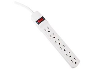 Innovera Six-Outlet Power Strip, 6-Foot Cord, 1-15/16 x 10-3/16 x 1-3/16, Ivory Innovera Six-Outlet Power Strip, 6-Foot Cord, 1-15/16 x 10-3/16 x 1-3/16, Ivory