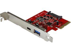 StarTech PEXUSB311A1C 2-Port USB 3.1 (10Gbps) Card - 1x USB-C, 1x USB-A - PCIe StarTech PEXUSB311A1C 2-Port USB 3.1 (10Gbps) Card - 1x USB-C, 1x USB-A - PCIe