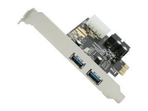 SYBA USB 3.0 2-port PCI-e Controller Card, VLI VL80x Chipset, with On-board 20-pin Header Model SD-PEX20122 SYBA USB 3.0 2-port PCI-e Controller Card, VLI VL80x Chipset, with On-board 20-pin Header Model SD-PEX20122