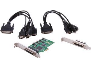 SYBA 8 Serial Ports PCI-e Controller Card with Two Fan-out Cables, SystemBase Chip Model SD-PEX15036 SYBA 8 Serial Ports PCI-e Controller Card with Two Fan-out Cables, SystemBase Chip Model SD-PEX15036