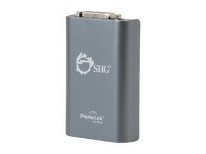 SIIG JU-DV0112-S1 USB 2.0 to DVI/VGA Pro External Video Card Adapter SIIG JU-DV0112-S1 USB 2.0 to DVI/VGA Pro External Video Card Adapter