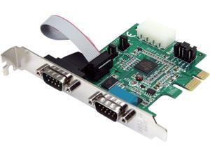 StarTech 2 Port Native PCI Express RS232 Serial Adapter Card with 16950 UART StarTech 2 Port Native PCI Express RS232 Serial Adapter Card with 16950 UART