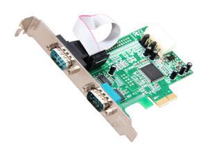 StarTech 2 Port Native PCI Express RS232 Serial Adapter Card with 16550 UART Model PEX2S553 StarTech 2 Port Native PCI Express RS232 Serial Adapter Card with 16550 UART Model PEX2S553