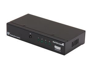 StarTech 4 Port DisplayPort Video Switch with Audio & IR Remote Control VS421DP StarTech 4 Port DisplayPort Video Switch with Audio & IR Remote Control VS421DP