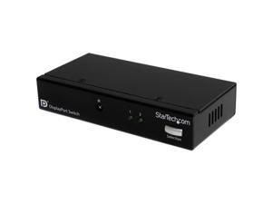 StarTech 2 Port DisplayPort Video Switch with Audio & IR Remote Control VS221DP StarTech 2 Port DisplayPort Video Switch with Audio & IR Remote Control VS221DP