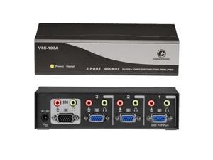 ConnectPRO 3-Port 400MHz Video Splitter with Audio VSE-103A ConnectPRO 3-Port 400MHz Video Splitter with Audio VSE-103A