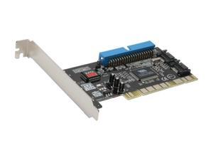 SYBA SD-VIA-1A2S VIA PCI SATA 1.5G / IDE ATA 133 Combo Controller Card / Supports Raid 0, 1, 0+1, JBOD, non-RAID mode SYBA SD-VIA-1A2S VIA PCI SATA 1.5G / IDE ATA 133 Combo Controller Card / Supports Raid 0, 1, 0+1, JBOD, non-RAID mode