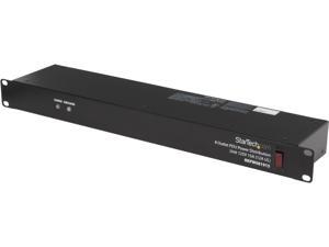 StarTech.com Rackmount PDU with 8 Outlet and Surge Protection - 19in - 1U StarTech.com Rackmount PDU with 8 Outlet and Surge Protection - 19in - 1U