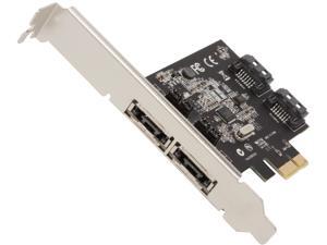 StarTech PEXESAT322I PCI-Express x1 Low Profile Ready SATA III (6.0Gb/s) 2 Int/2 Ext SATA Controller Card StarTech PEXESAT322I PCI-Express x1 Low Profile Ready SATA III (6.0Gb/s) 2 Int/2 Ext SATA Controller Card