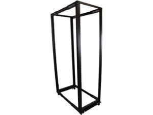 StarTech.com 42U Adjustable Depth Open Frame 4 Post Server Rack Cabinet - Flat Pack w/ Casters, Levelers and Cable Management Hooks StarTech.com 42U Adjustable Depth Open Frame 4 Post Server Rack Cabinet - Flat Pack w/ Casters, Levelers and Cable Management Hooks