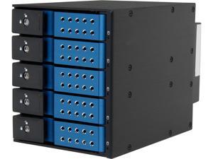 iStarUSA BPN-DE350SS-BLUE 3x5.25" to 5x3.5" SAS/SATA 6.0 Gb/s Trayless Hot-Swap Cage iStarUSA BPN-DE350SS-BLUE 3x5.25" to 5x3.5" SAS/SATA 6.0 Gb/s Trayless Hot-Swap Cage