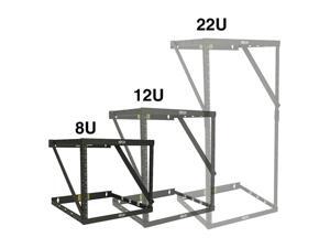 Tripp Lite Wall-Mount 2-Post Open Frame Rack, 8U / 12U / 22U Expandable Low-Profile Switch-Depth (SRWO8U22) Tripp Lite Wall-Mount 2-Post Open Frame Rack, 8U / 12U / 22U Expandable Low-Profile Switch-Depth (SRWO8U22)