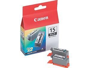 Canon BCI-15BK twin pack Ink tank, cartridge 15; Black (8190A003) Canon BCI-15BK twin pack Ink tank, cartridge 15; Black (8190A003)