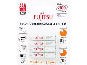 Fujitsu HR-4UTCEX(4B) 4-Pack AAA New 2100 Cycle Ni-MH Pre-Charged Rechargeable Batteries (Made in Japan) Fujitsu HR-4UTCEX(4B) 4-Pack AAA New 2100 Cycle Ni-MH Pre-Charged Rechargeable Batteries (Made in Japan)