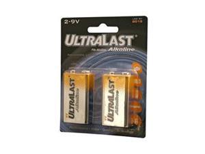 ULTRALAST ULA29V 2-pack 9V Alkaline Batteries ULTRALAST ULA29V 2-pack 9V Alkaline Batteries