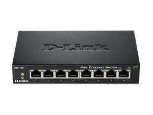 D-Link DES-108 Unmanaged 8-Port Fast Ethernet Switch D-Link DES-108 Unmanaged 8-Port Fast Ethernet Switch