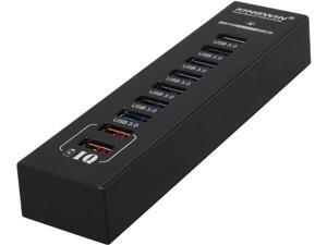 KINGWIN KW-HUB-9U3 9 Port SuperSpeed USB 3.0 Hub ( 7 x USB3.0 Port + 2Port IQ smart Charging) KINGWIN KW-HUB-9U3 9 Port SuperSpeed USB 3.0 Hub ( 7 x USB3.0 Port + 2Port IQ smart Charging)