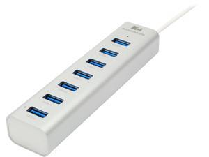 Kingwin KWZ-700 Aluminum 6-Port USB 3.0 Hub +1 IQ Smart Charging Port for iPad Air/iPad/iPhone/Samsung/HTC/LG Smartphones/Tablet Kingwin KWZ-700 Aluminum 6-Port USB 3.0 Hub +1 IQ Smart Charging Port for iPad Air/iPad/iPhone/Samsung/HTC/LG Smartphones/Tablet