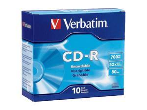 Verbatim 700MB 52X 10 Packs Disc Model 94935 Verbatim 700MB 52X 10 Packs Disc Model 94935