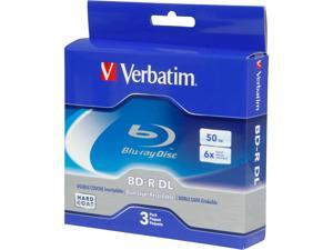 Verbatim 50GB 6X BD-R DL 3 Packs Disc Model 97237 Verbatim 50GB 6X BD-R DL 3 Packs Disc Model 97237