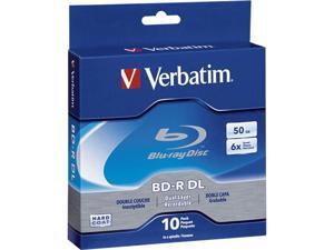 Verbatim 50GB 6X BD-R DL 10 Packs Disc Model 97335 Verbatim 50GB 6X BD-R DL 10 Packs Disc Model 97335