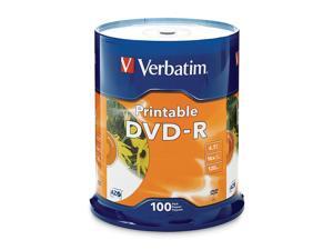 Verbatim 4.7GB 16X DVD-R Inkjet Printable 100 Packs Disc Model 95153 Verbatim 4.7GB 16X DVD-R Inkjet Printable 100 Packs Disc Model 95153