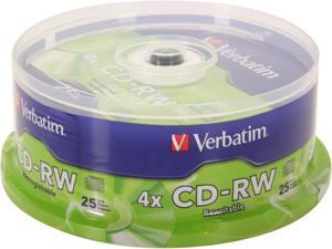 Verbatim 700MB 4X CD-RW 25 Packs Disc Model 95169 Verbatim 700MB 4X CD-RW 25 Packs Disc Model 95169