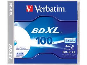 Verbatim Blu-ray Recordable Media - BD-R XL - 4x - 100 GB - 1 Pack Jewel Case Verbatim Blu-ray Recordable Media - BD-R XL - 4x - 100 GB - 1 Pack Jewel Case