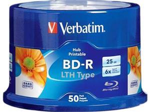 Verbatim Blu-ray Recordable Media - BD-R - 6x - 25 GB - 50 Pack Spindle Verbatim Blu-ray Recordable Media - BD-R - 6x - 25 GB - 50 Pack Spindle