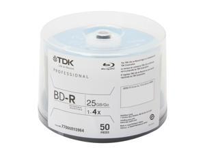 TDK 25GB 4X BD-R 50 Packs Disc Model 49024 TDK 25GB 4X BD-R 50 Packs Disc Model 49024