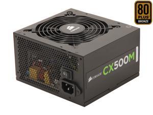 CORSAIR CX-M series CX500M 500W 80 PLUS BRONZE Active PFC ATX12V & EPS12V Modular Power Supply CORSAIR CX-M series CX500M 500W 80 PLUS BRONZE Active PFC ATX12V & EPS12V Modular Power Supply