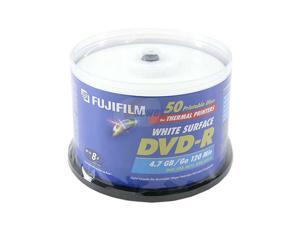 FUJIFILM 4.7GB 8X DVD-R Thermal Printable 50 Packs Disc Model 25302481 FUJIFILM 4.7GB 8X DVD-R Thermal Printable 50 Packs Disc Model 25302481