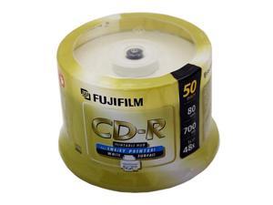 FUJIFILM 700MB 48X CD-R Inkjet Printable 50 Packs Disc Model 25307212 FUJIFILM 700MB 48X CD-R Inkjet Printable 50 Packs Disc Model 25307212
