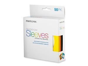 Memorex 01965 50PK CD/DVD Sleeves Assorted Colors Memorex 01965 50PK CD/DVD Sleeves Assorted Colors