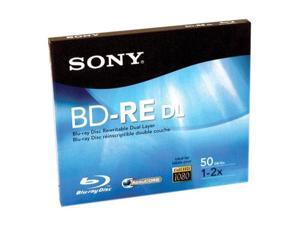 SONY 50GB 2X BD-RE Single Rewriteable Double Layer Blu-Ray Disc Model BNE50RH SONY 50GB 2X BD-RE Single Rewriteable Double Layer Blu-Ray Disc Model BNE50RH