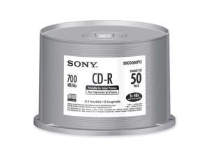 SONY 700MB 48X CD-R Inkjet Printable 50 Packs Disc Model 50CDQ80PI3 SONY 700MB 48X CD-R Inkjet Printable 50 Packs Disc Model 50CDQ80PI3