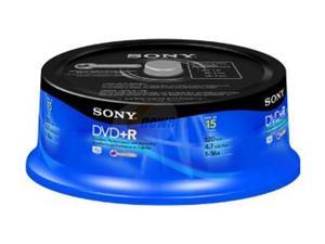 SONY 4.7GB 16X DVD+R 15 Packs Disc Model 15DPR47RS4 SONY 4.7GB 16X DVD+R 15 Packs Disc Model 15DPR47RS4