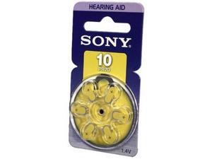 SONY PR10-D6A 1.4 V / 75 mAh Zinc Air Hearing Aid Battery SONY PR10-D6A 1.4 V / 75 mAh Zinc Air Hearing Aid Battery