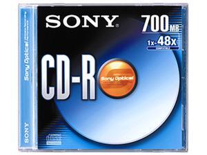 Sony CDQ80R CD Recordable Media - CD-R - 48x - 700 MB - 1 Pack Jewel Case Sony CDQ80R CD Recordable Media - CD-R - 48x - 700 MB - 1 Pack Jewel Case
