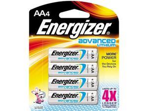 Energizer EA91BP4 4-pack AA Lithium Batteries Energizer EA91BP4 4-pack AA Lithium Batteries