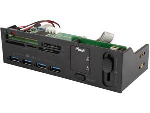 Rosewill RCR-300 5.25" All In One LED Multi-Function Panel with USB 3.0 Card Readers, 4 USB 3.0 Fast Charging Ports, LED Display and Fan Control Rosewill RCR-300 5.25" All In One LED Multi-Function Panel with USB 3.0 Card Readers, 4 USB 3.0 Fast Charging Ports, LED Display and Fan Control