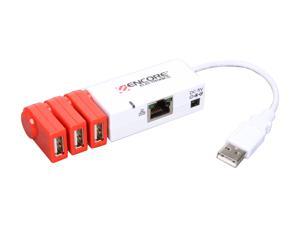 ENCORE ENUET-3USB 3-Port USB2.0 Hub with Ethernet Adapter ENCORE ENUET-3USB 3-Port USB2.0 Hub with Ethernet Adapter