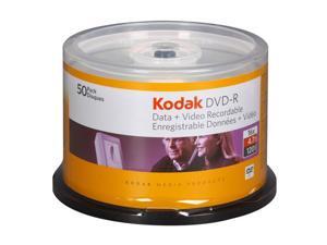 Kodak 4.7GB 16X DVD-R 50 Packs Disc Model 50250 Kodak 4.7GB 16X DVD-R 50 Packs Disc Model 50250