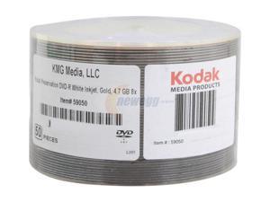 Kodak 4.7GB DVD-R Printable 50 Packs Disc Model 59050 Kodak 4.7GB DVD-R Printable 50 Packs Disc Model 59050