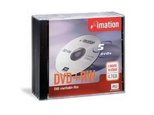imation 4.7GB 4X DVD+RW 5 Packs Media Model 16804 imation 4.7GB 4X DVD+RW 5 Packs Media Model 16804