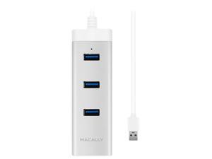 Macally 3 Port USB 3.0 Hub with Gigabit Ethernet Adapter Macally 3 Port USB 3.0 Hub with Gigabit Ethernet Adapter